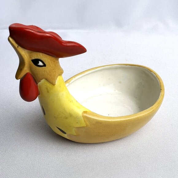 Holt Howard Ceramic Rooster Spoon Rest Kitchen Decor Original Label 5" Long 1964 - Picture 8 of 9